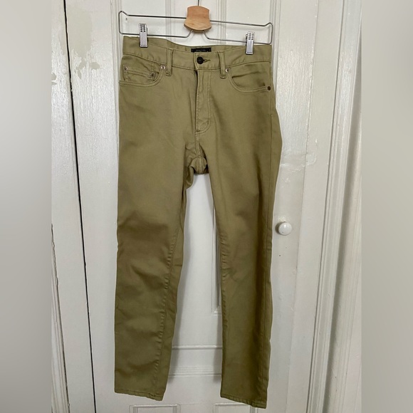 Beams Plus Khaki Japanese Fabric Slim Jeans - Picture 6 of 7